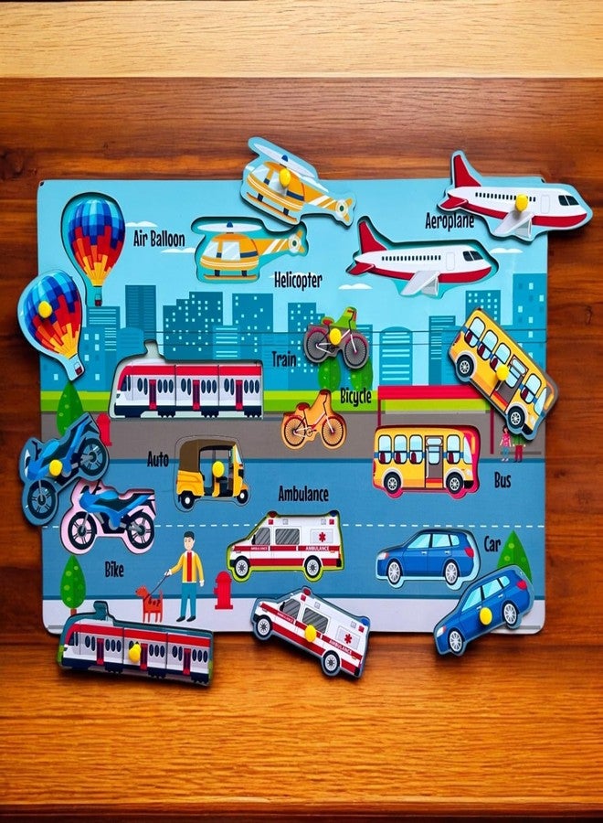 Kiddiwinks Winkslab:Farm Animals and Transportation Combo Peg Puzzle Set for Kids - Interactive Learning with Educational Boards for Kids’ Skill Development - Image 5